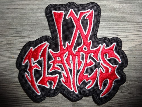 Flames old logo patch shape - flames,