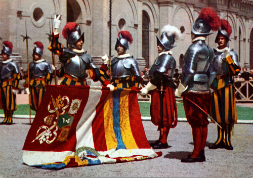 Postcard ceremonial oath swiss - postcard,